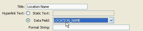 Each row in the DataGrid displays a location name.